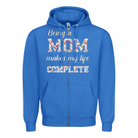 True Royal Being A Mom Makes My Life Complete For dark Zipper Hoodie - Bettercallsaul