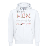 White Being A Mom Makes My Life Complete For dark Zipper Hoodie - Bettercallsaul