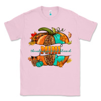 Bubblegum Pink Thankful grateful blessed mini pumpkin Classic Tee - NancyCooperArtShop