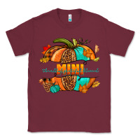 Burgundy Thankful grateful blessed mini pumpkin Classic Tee - NancyCooperArtShop