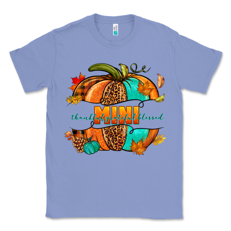 Thankful Grateful Blessed Mini Pumpkin Classic Tee by NancyCooperArtShop | Teevron
