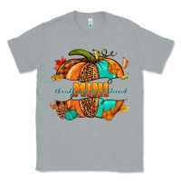 Heather Grey Thankful grateful blessed mini pumpkin Classic Tee - NancyCooperArtShop