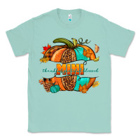 Seafoam Thankful grateful blessed mini pumpkin Classic Tee - NancyCooperArtShop