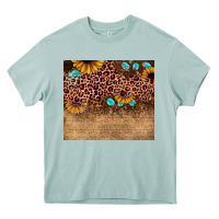 Arona leopard glitter sunflower gemstone Heavy Core Tee - JahusDesignShop