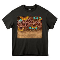 Asphalt leopard glitter sunflower gemstone Heavy Core Tee - JahusDesignShop