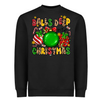 Black balls deep into christmas Heavyweight Sweatshirt - MaliasSmallBusiness