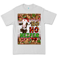 Dove Grey Christmas Ho Ho Ho Heifer Premium Tee - Artiststas