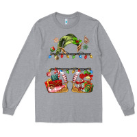 Heather Grey customize christmas elf Long Sleeve Tee - MaliasSmallBusiness