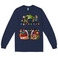 Navy customize christmas elf Long Sleeve Tee - MaliasSmallBusiness