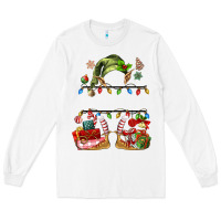 White customize christmas elf Long Sleeve Tee - MaliasSmallBusiness
