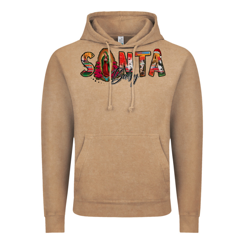 Santa Baby Lady Of Guadalupe Vintage Hoodie by Jasminsmagicworld | Teevron