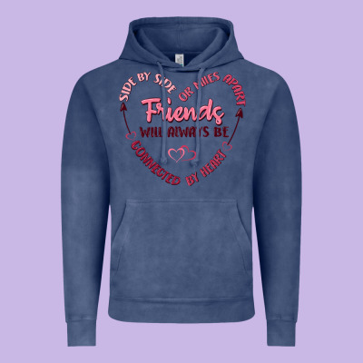Side By Or Miles Apart Friends Will Always Be Conn Vintage Hoodie Designed By Maliassmallbusiness