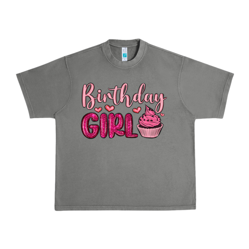 Birthday Girl Cupcake Urban Heavy Tee by MaliasSmallBusiness | Teevron