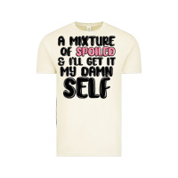 A Mixture Of Spoiled And Ill Get It My Damn Self Vintage Tee | Teevron
