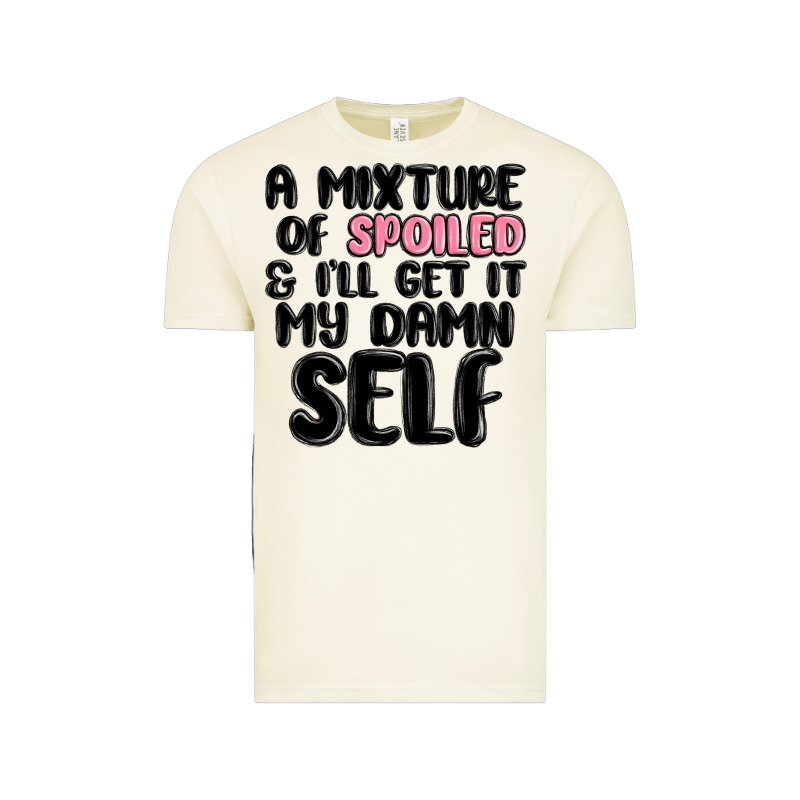 A Mixture Of Spoiled And Ill Get It My Damn Self Vintage Tee by MaliasSmallBusiness | Teevron