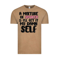 Vintage Coffee a mixture of spoiled and ill get it my damn self Vintage Tee - MaliasSmallBusiness