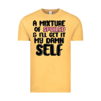 Vintage Mustard a mixture of spoiled and ill get it my damn self Vintage Tee - MaliasSmallBusiness