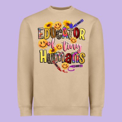 Educator Of Tiny Humans Heavyweight Sweatshirt Designed By Nancycooperartshop