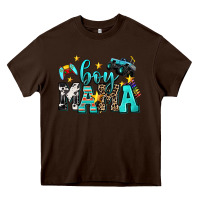 Chocolate Brown boy mama Heavy Core Tee - AdoDesignShop