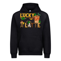Black lucky a latte Urban Hoodie - FaDigitalArtStudio