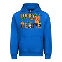Cobalt lucky a latte Urban Hoodie - FaDigitalArtStudio