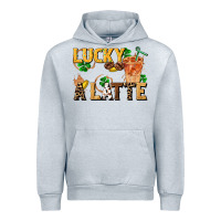 Heather Grey lucky a latte Urban Hoodie - FaDigitalArtStudio