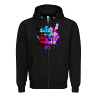 Black Be a Flamingo in a Flock of Pigeons Zipper Hoodie - Bettercallsaul