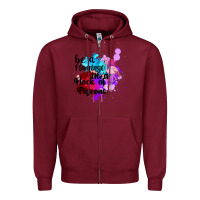 Burgundy Be a Flamingo in a Flock of Pigeons Zipper Hoodie - Bettercallsaul