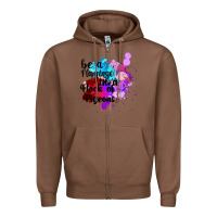 Chestnut Be a Flamingo in a Flock of Pigeons Zipper Hoodie - Bettercallsaul