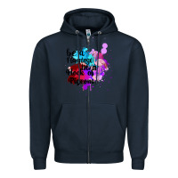 Navy Be a Flamingo in a Flock of Pigeons Zipper Hoodie - Bettercallsaul