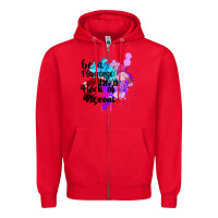 Red Be a Flamingo in a Flock of Pigeons Zipper Hoodie - Bettercallsaul