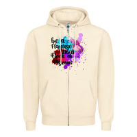 Sandshell Be a Flamingo in a Flock of Pigeons Zipper Hoodie - Bettercallsaul