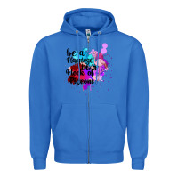 True Royal Be a Flamingo in a Flock of Pigeons Zipper Hoodie - Bettercallsaul