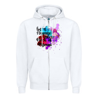 White Be a Flamingo in a Flock of Pigeons Zipper Hoodie - Bettercallsaul