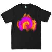 Black tie dye glitter patch Premium Tee - AdoDesignShop