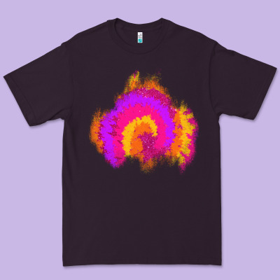 Tie Dye Glitter Patch Premium Tee Designed By Adodesignshop
