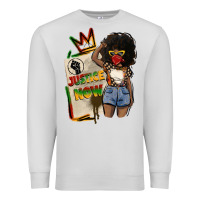 Dove Grey juneteenth justice now Premium Sweatshirt - CowGirlArtShop