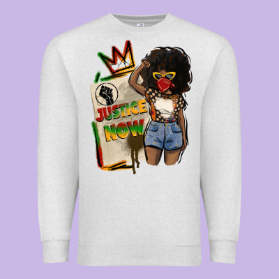 Juneteenth Justice Now Premium Sweatshirt Designed By Cowgirlartshop