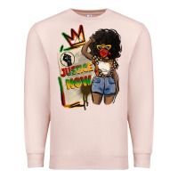 Pale Pink juneteenth justice now Premium Sweatshirt - CowGirlArtShop