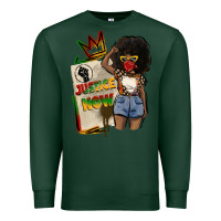Sports Green juneteenth justice now Premium Sweatshirt - CowGirlArtShop