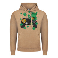 Vintage Coffee video game st patricks day Vintage Hoodie - MaliasSmallBusiness