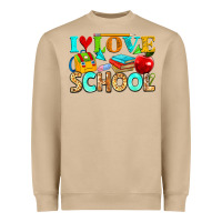 Mushroom i love school Heavyweight Sweatshirt - NancyCooperArtShop