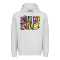 Dove Grey mardi  gras Premium Hoodie - CowGirlArtShop