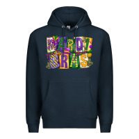 Navy mardi  gras Premium Hoodie - CowGirlArtShop