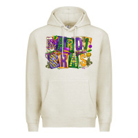 Oatmeal Heather mardi  gras Premium Hoodie - CowGirlArtShop