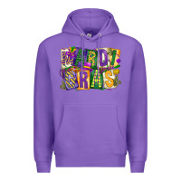 Purple mardi  gras Premium Hoodie - CowGirlArtShop