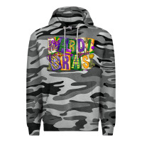 Slate Camo mardi  gras Premium Hoodie - CowGirlArtShop