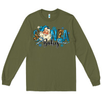 Army Green Santa Baby Christmas Long Sleeve Tee - MaliasSmallBusiness