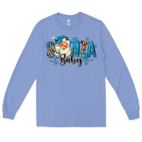Colony Blue Santa Baby Christmas Long Sleeve Tee - MaliasSmallBusiness