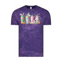 Cloud Purple retro groovy easter Vintage Tee - MaliasSmallBusiness